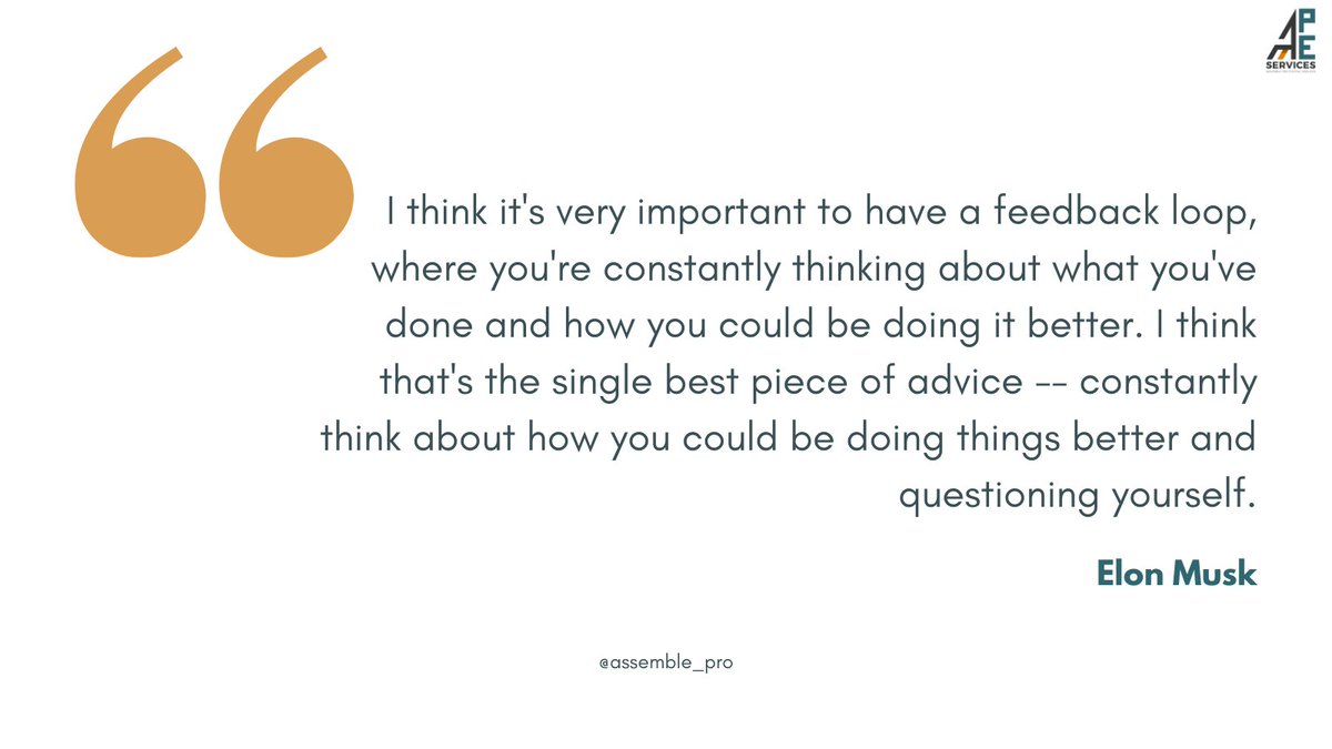 assemble_pro's tweet photo. Feedback is very important for us here in APES. It helps us to recognize the things which we can do better. In everything we do, we don't and won't stop learning. "Always be better than yesterday." is the motto that our team lives by 💖 https://t.co/r2lHb9xSwQ