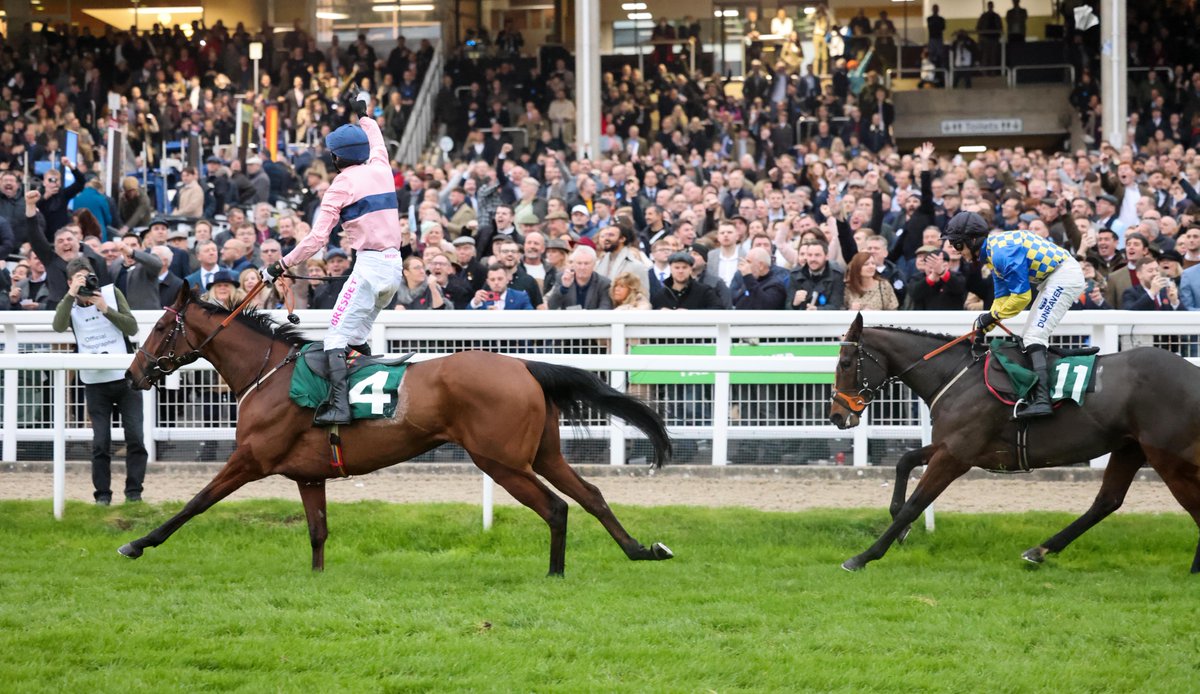 RacingPost's tweet photo. The feeling of winning at Cheltenham 😍 https://t.co/cAv6DgzGNT