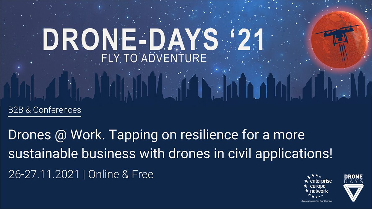 📢2 quick reminders for #business WITHOUT #cold #calls: 
- #today 15 Nov,⌚️17h,  <a href="/DroneDaysBxl/">Drone Days</a> #B2B #meetings' request phase opens:🏁
- #registration to #B2B open till 24 Nov
<a href="/EEN_EU/">Enterprise Europe Network 🇪🇺</a> <a href="/EU_EISMEA/">EISMEA</a> <a href="/ESA/">European Space Agency</a> <a href="/DigitalEU/">Digital EU 🇪🇺</a> <a href="/EU_Growth/">Internal Market, Industry, Entrepreneurship & SMEs</a> <a href="/Transport_EU/">EU Transport</a> <a href="/SmartCityBru/">Smart City Brussels</a> <a href="/rbc_bhg/">Bruxelles/Brussel</a> <a href="/Brussels_hub/">hub.brussels</a> #drones