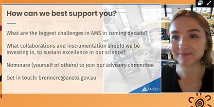 AMS15Sydney's tweet photo. Dr Ceri Brenner @ANSTO encouraged participants at #AMS15 to take on biggest challenges in AMS in the coming decade with @ANSTO. https://t.co/aEhn0JRb9p #radiocardon #cosmogenic https://t.co/jAAlfmKt8K