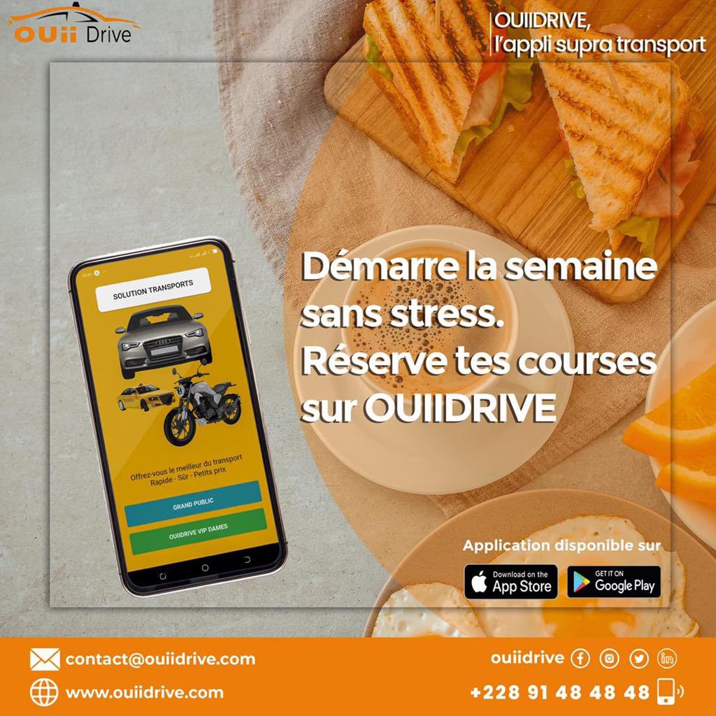 ouiidrive's tweet photo. Bon début de semaine !

#Ouiidrive #Transport  #Pratique  #Simple https://t.co/2759rqqm4p