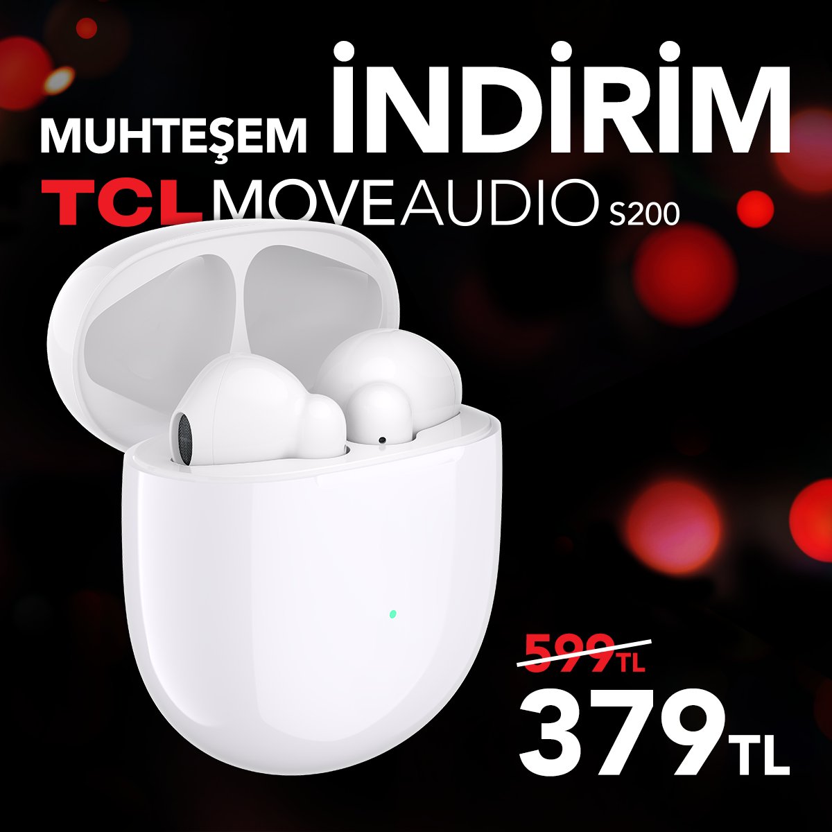 tclshoptr.com'da Kasım fırsatları devam ediyor! TCL MOVEAUDIO S200 Bluetooth kulaklığa 599 TL yerine 379 TL sahip olmak için şimdi alışverişe başla: tclshoptr.com