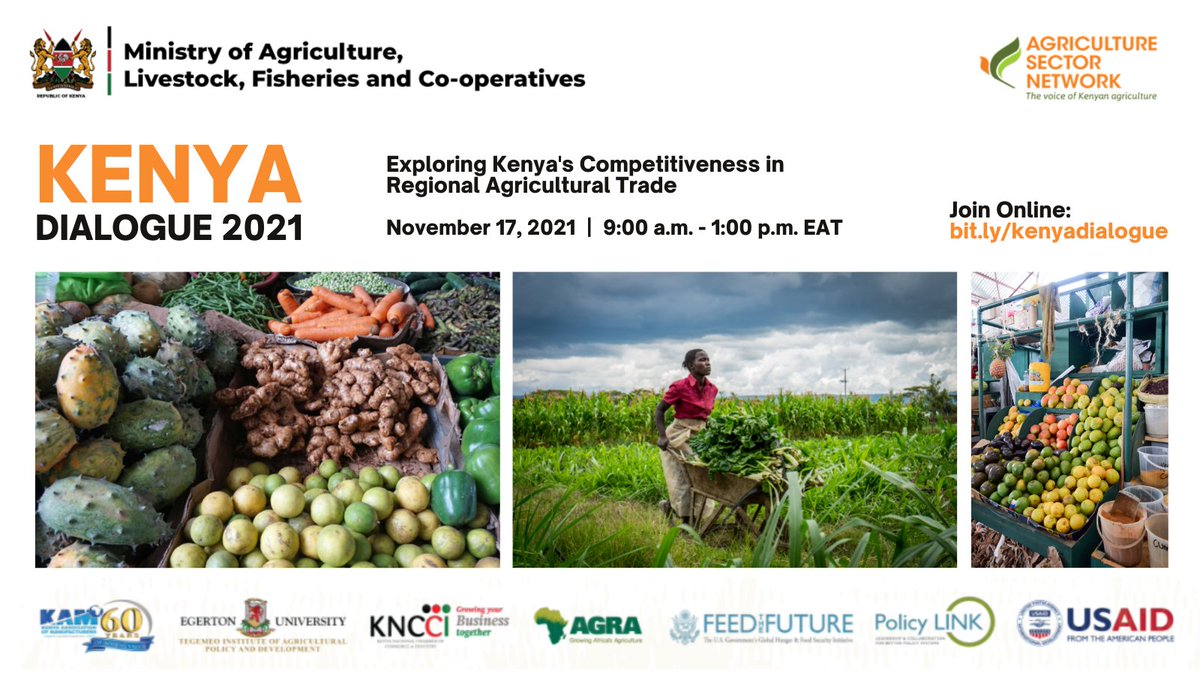 AsnetKenya's tweet photo. Join the Kenya Agriculture Trade Competitiveness Dialogue as we explore how #agriculture can become more competitive in the region. https://t.co/ELkaR4ry6R #AgricTrade #Competitiveness #KenyaDialogue https://t.co/7P1sLv6H7U