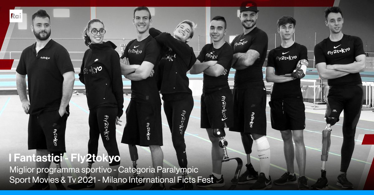 RaiPlay's tweet photo. “I Fantastici - #Fly2Tokyo” vince come miglior programma sportivo nella categoria #Paralympic allo Sport Movies & Tv 2021 International Ficts Fest.
Se ve lo siete persi, è online 👉🏻 https://t.co/CGkA4lAmaz
@fictsfederation @VioBebe @art4sportONLUS #Tokyo2020 @StandByMeTV https://t.co/xPwi3fcpx8