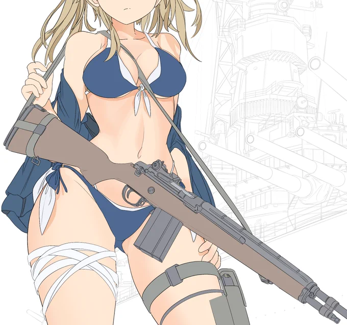 新刊の表紙…かもしくは扉絵に使う予定のイラストを描いていきます
参加するのが冬コミでも構わず水着絵を描いていきますわよ(^ω^) 
