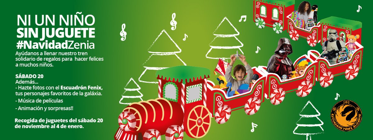 A partir de este sábado estará en marcha nuestro Tren Solidario para que ningún niño se quede sin su juguete. ¡No te lo pierdas! 
zeniaboulevard.es/evento/ni-un-n…