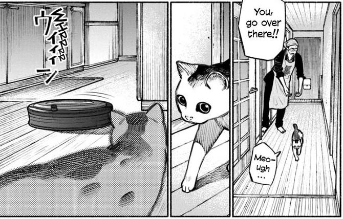 _leastweasel's tweet photo. cat from gokushufudou: the way of the house husband https://t.co/NEXRcY4v3p