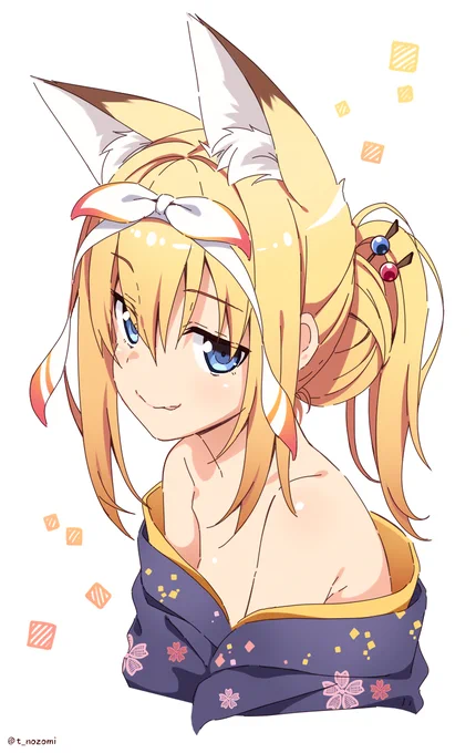 すずは様ー🦊👘 #着物の日 