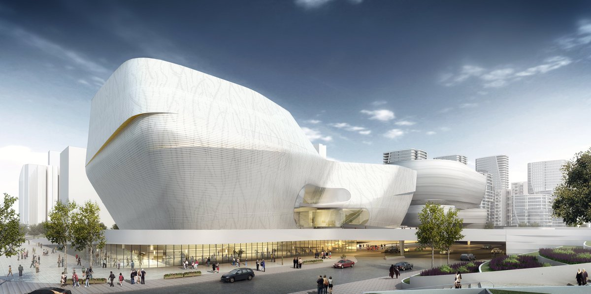 UNStudio_Arch's tweet photo. Our design for the Three Museums One Square project includes a Science, Guangzhou and Art museum - all of which are arranged on the landscape as “objects on a tray." 

Explore our design proposal: https://t.co/tICKsEhMBQ

#architecture #museumdesign #futuremuseums https://t.co/2Nqco9ZNyc