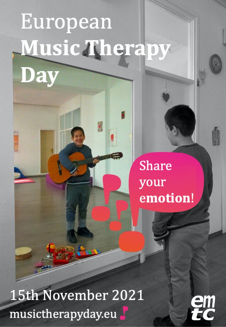 musictherapyuk's tweet photo. We would like to wish all of our European colleagues a very happy #EuropeanMusicTherapyDay! This year's theme is #ShareYourEmotion.

Don't forget that the next EMTC conf will be taking place in Edinburgh @QMUMusicTherapy from 8-12 June 2022!

https://t.co/RtBENmH6EF https://t.co/sSiXH1ybBh