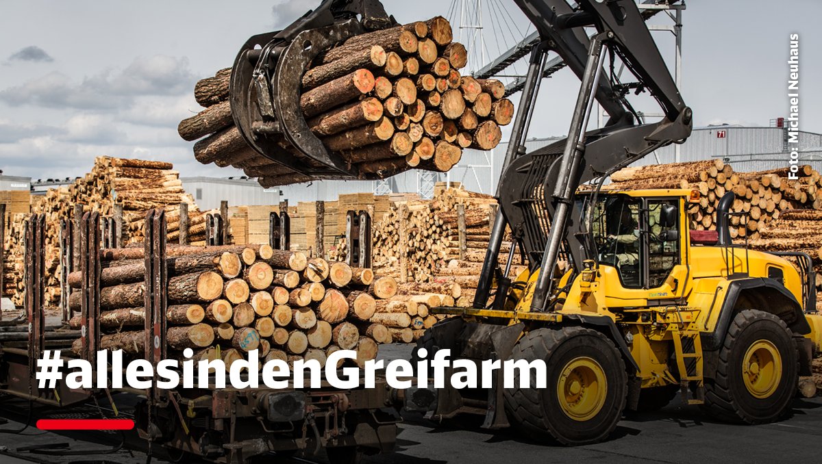 Wenn dieser Bagger 36 Baumstämme in den Arm nehmen kann, werdet ihr das mit einer kleinen Spritze auch schaffen.