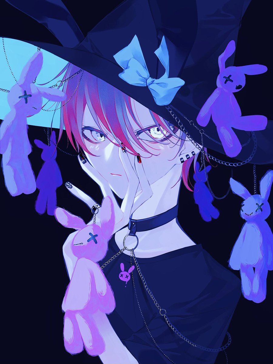 「Rabbit Witch Hat 」|霰 -Alare-のイラスト