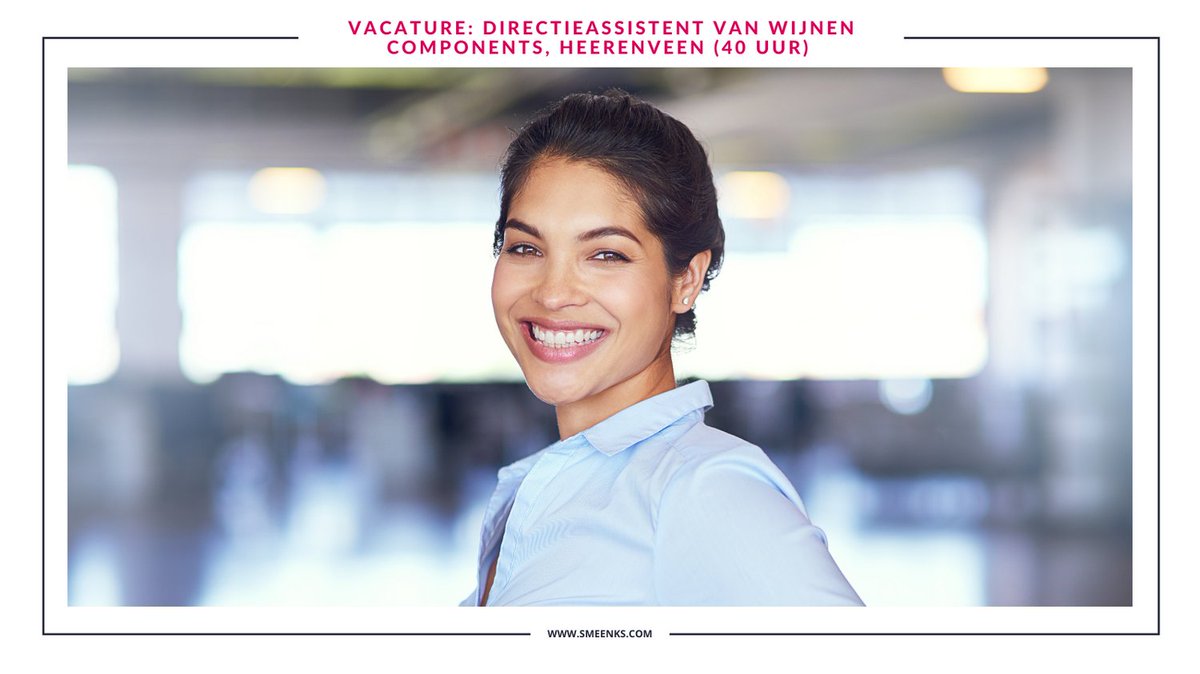 MaartjeSmeenk's tweet photo. VACATURE | HEERENVEEN | DIRECTIEASSISTENT | HBO | VAST | 40 UUR
.
Zie: https://t.co/RHNX2UGB8Z
.
Reageer vóór 29 november 2021!
.
#vacatureheerenveen #directieassistent #personalassistant #directie #heerenveen #vanwijnencomponents #vanwijnen #topteam #top #succes #maartjesmeenk https://t.co/TAYrkXSyuL