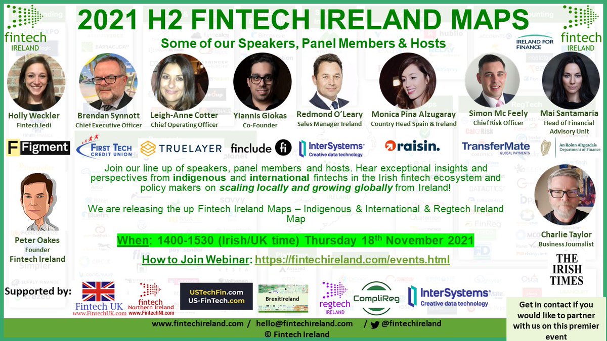 FinTechUK_HQ's tweet photo. #FintechUK is very happy to support this FREE @FintechIreland flagship event on 18 November.
Given #brexit, there are tons of #UKFintechs establishing EU HQ in Ireland & many #Irishfintech firms setting up in UK too. A great #fintechbridge! 🇮🇪🌉🇬🇧
https://t.co/FTNZn3JsY5 https://t.co/tFTkUawFhm
