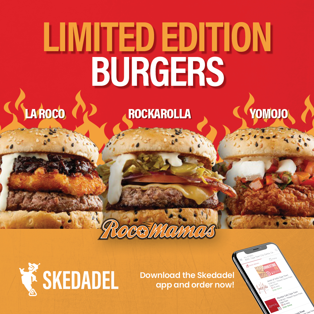 Skedadel2's tweet photo. Feel like a VIP ⭐ when you tuck into @Rocomamas limited edition burgers 🍔Catch the summer vibes with the fresh new flava 🤤 !

Download the Skedadel App and order in today> https://t.co/pQB7X3x11O 
#skedadel #fooddelivery https://t.co/TqO9XdOh4q