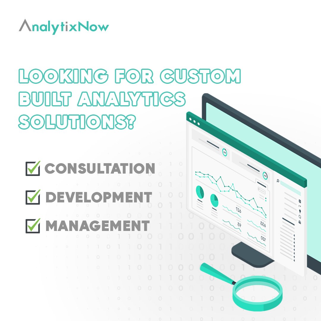 analytixnow's tweet photo. Struggling to find solutions that meet your requirements? We’re here to help. ​
From consultation, to development, through management – AnalytixNow Solutions checks all the boxes.​
​
Start AnalytixNow. ​
​
#StartAnalytixNow​
#AI #Analyticsasaservice #BigData #businesstools https://t.co/cfLzW5BLS6