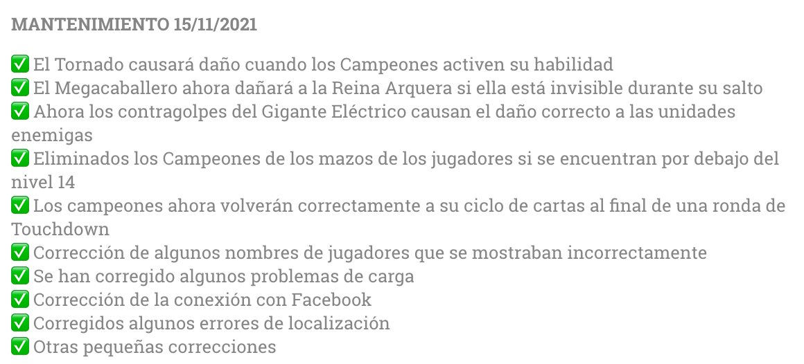 🚨 Mantenimiento (¡y actualización!) entrante 🚨
 
Estamos implementando una actualización necesaria para aplicar algunas correcciones de errores y pronto entraremos en mantenimiento. Aquí la lista 👇