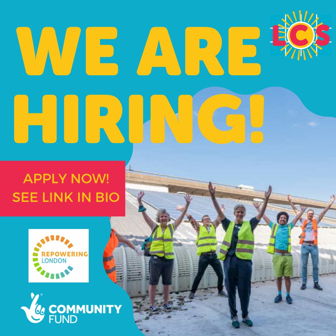 LambethSolar's tweet photo. We are hiring! And seeking a passionate Lambeth resident to become our Community Champion! Deadline to apply is midnight 12th December. #Lambethcommunitysolar #londonjobs #greenjobs
See this link for details and how to apply: https://t.co/5OkTZflsdK https://t.co/gtuF4RM0oo