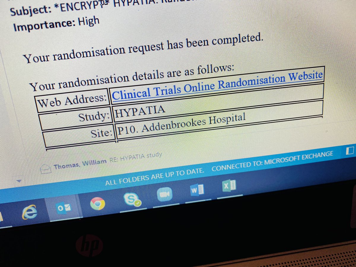 This made our day: opening my inbox, finding a HYPATIA <a href="/AtrialHypati/">HYPATIAtrial</a> randomisation email from our amazing Cambridge team <a href="/Willtho76313310/">Willthomas</a>! You are fantastic! #APS <a href="/bhwords/">Professor Beverley Hunt OBE (also on BlueSky)</a> <a href="/doyley1_/">Andrew Doyle</a> <a href="/SavinoSciascia/">Savino Sciascia</a> #hydroxychloroquineInPregnancy