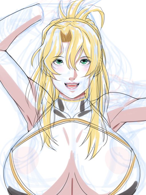 昔使ってたPCからdisciplineのリンダ・ハミルトンのラフ絵が出てきたので濃い水彩ブラシの練習がてらちょろっと線描いてみた。 