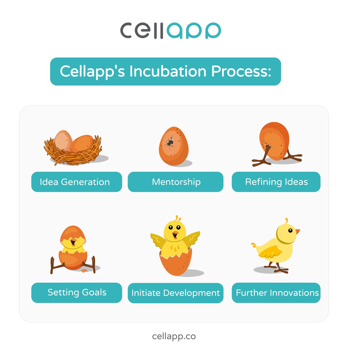 apps2impact's tweet photo. Nurturing for the perfect impact is the main essence of our incubation. 

#cellapp #impact #apps2impact #incubation #ideas #incubationprocess https://t.co/mOYaFJX0qJ