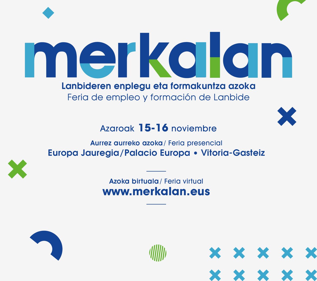 Dentro de nuestro plan de captación de talento, hoy y mañana estaremos presentes en la feria de empleo #Merkalan. Feria organizada por <a href="/lanbideejgv/">Lanbide</a>,  que este año tendrá formato presencial y virtual.

Para conocer nuestra oferta laboral ▶️ labur.eus/askora-merkalan

#empleo