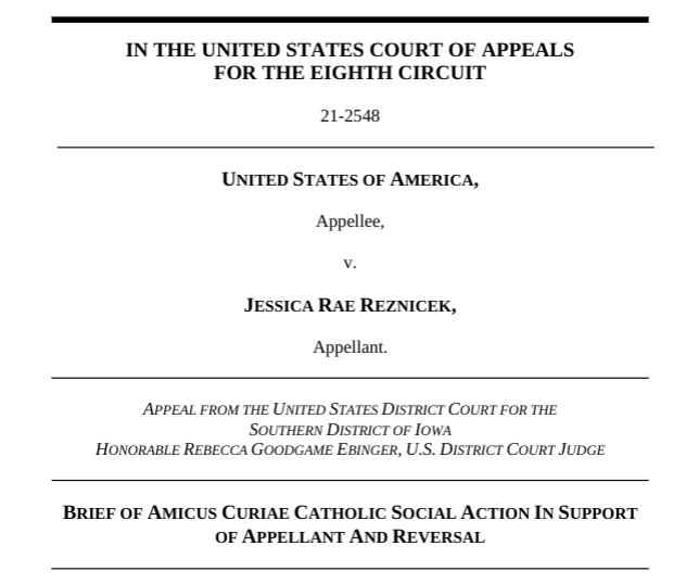 ActionCatholic's tweet image. #FreeJessicaReznicek