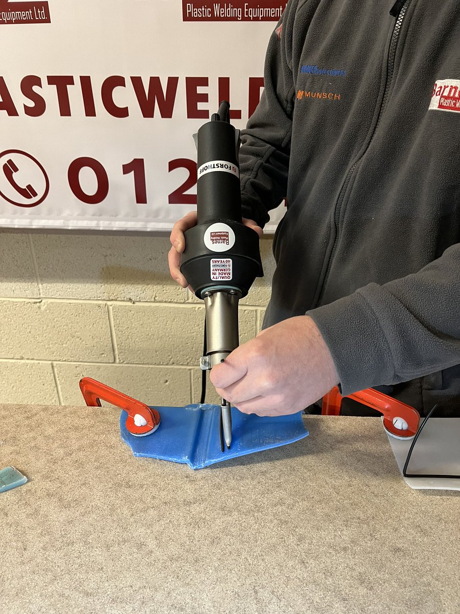 WeldingEquipUK's tweet photo. Sample material tests for customers this morning using the Forsthoff Oval-Q #Plasticwelding #forsthoff #fabrication https://t.co/NBiVPqYwHs