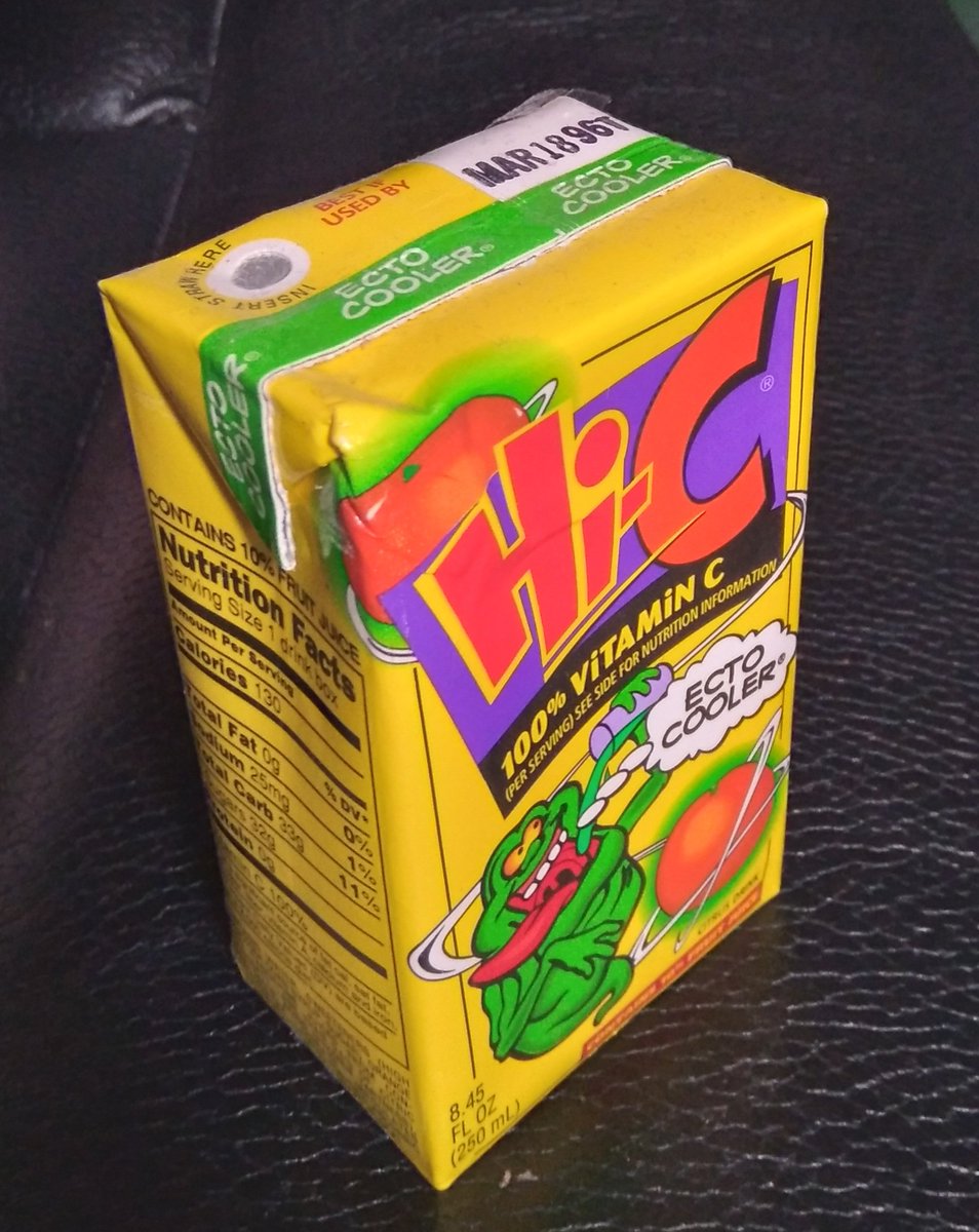 MagicGBuster's tweet photo. @DrinkHiC @Ghostbusters I love Ecto Cooler so much I'm thinking of opening this vintage one. Went out of date 18th March 1996, it's still safe right? 🤣🤣

💚💚💚💚💚💚💚💚💚💚💚💚 https://t.co/O2xVOVAgMm