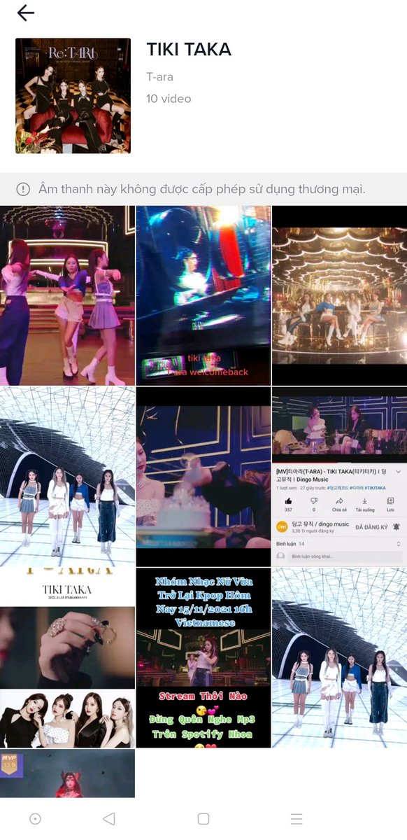 HoangSang02's tweet photo. "TIKI TAKA" ĐÃ CÓ MẶT TRÊN TIK TOK
Link: https://t.co/spjZIr8gXC
#티아라
#ALLKILL
#TIKITAKA
#ReTARA
#TARA_COMEBACK
#TIKITAKAbyT_ARA https://t.co/EwEro047mz