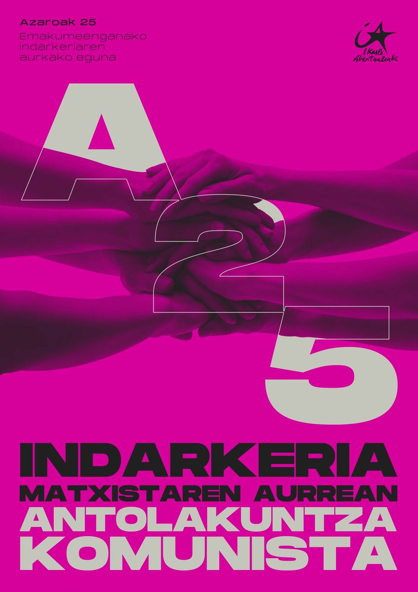 IASozialista's tweet photo. Azken asteotan, indarkeria matxista eta honi aurre egiteko moduak lantzen aritu gara mintegi zein asanblada irekien bidez.

Azaroaren 25ean berriz, mobilizazioak egingo ditugu hainbat herri eta ikastetxetan, indarkeria matxistaren aurrean antolakuntza komunista aldarrikatuz. https://t.co/PwcDUkbivH