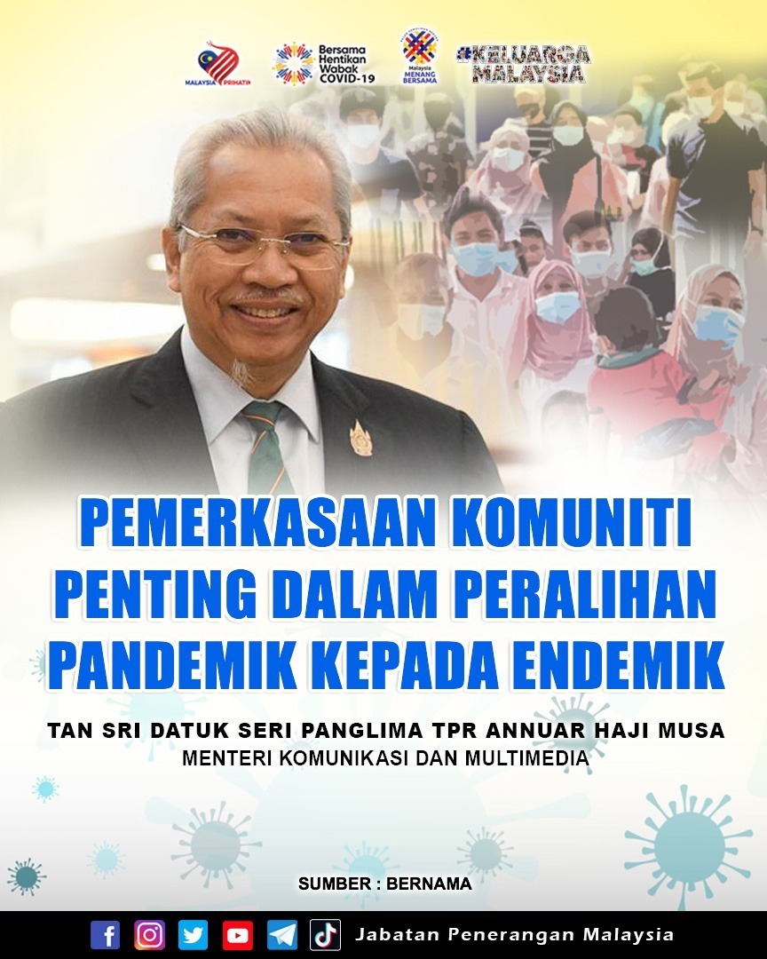 JPenerangan's tweet photo. Pemerkasaan komuniti dari aspek kawalan kendiri terhadap pematuhan prosedur operasi standard (SOP) bagi mencegah jangkitan COVID-19 merupakan perkara penting dalam suasana https://t.co/np95zqPygo