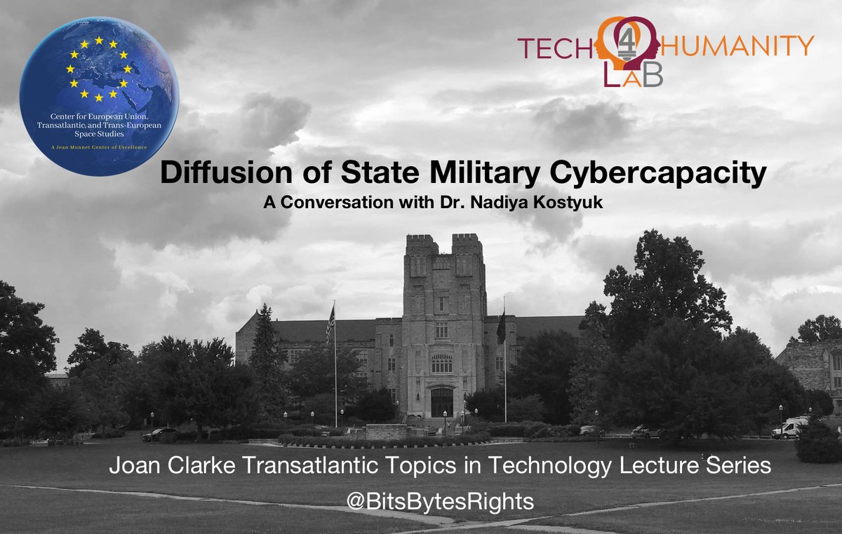 BitsBytesRights's tweet photo. Missed in live? No worries check out @NadiyaKostyuk talk on the Diffusion of State Military Cybercapacity at the #Tech4HumanityLab @VTPSCI

https://t.co/ikinTUEMGi https://t.co/2qoX03lgVL