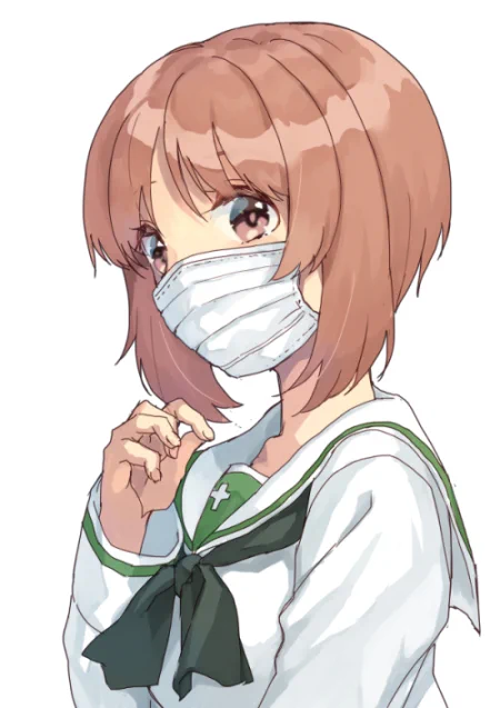 お題箱から、マスクした西住みほ殿～ #ガルパン 