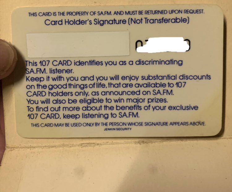 Hey <a href="/safm_adelaide/">SAFM</a> is this card still valid 🤣😂 found this gem while my parents and I were cleaning our house up.