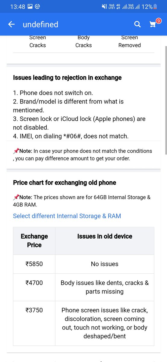 Ashishrs45's tweet photo. Shame!! @Flipkart it was clearly mentioned that flipkart will give Rs. 3750 if there is defect in screen but flipkart delivery agent refused to take it and told me that they do not accept screen crack issue phone ...
Then why flipkart give us the price list on each issue????? https://t.co/xleKgBESyk