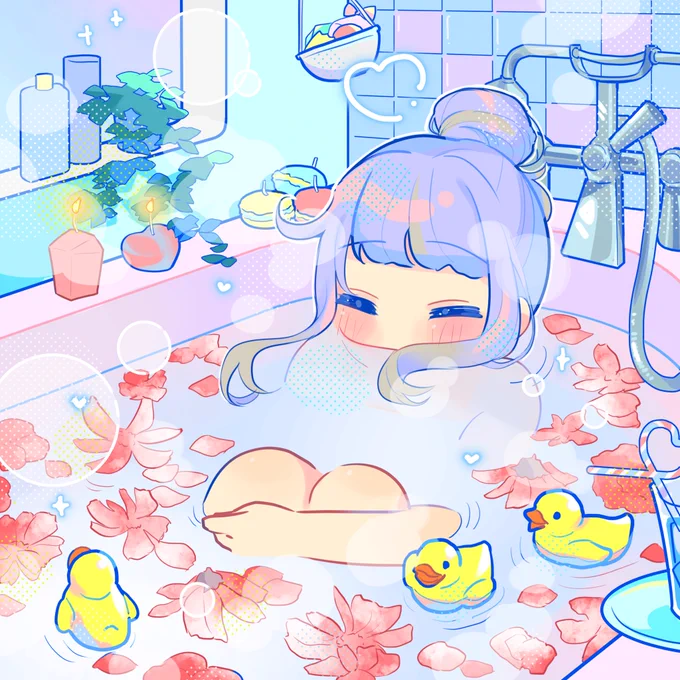 前期の課題で激急ぎで描いたゆめかわファンシーです 