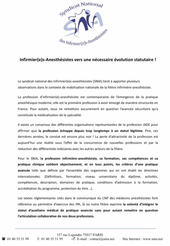 SNIA75's tweet photo. Le SNIA réagit au communiqué récent du CNP-ARMPO ⏩⏩https://t.co/ki0Ggnx12P
⏬⏬⏬
#IADEenPratiqueAvancée https://t.co/UUfWxG6rne