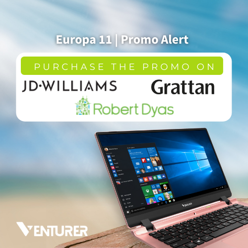 📣 ALERT! 📣
Pick up the Europa 11 now in:
<a href="/JD/">jon bradford 🚌🚚✈️🚅⛴</a> Williams - bit.ly/3kwNRmi
<a href="/Grattan/">grattan</a> Online - bit.ly/3wJeREa
@Robert Dyas - bit.ly/3qry2RI (Save £5 here 😜)

#Laptop #Venturer #Promo #Europa11