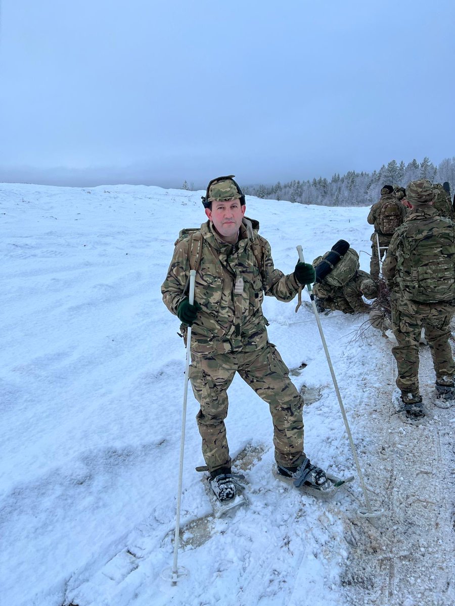 Cold Weather Survival training in Norway - cold, but more fun than it looks on my face!!