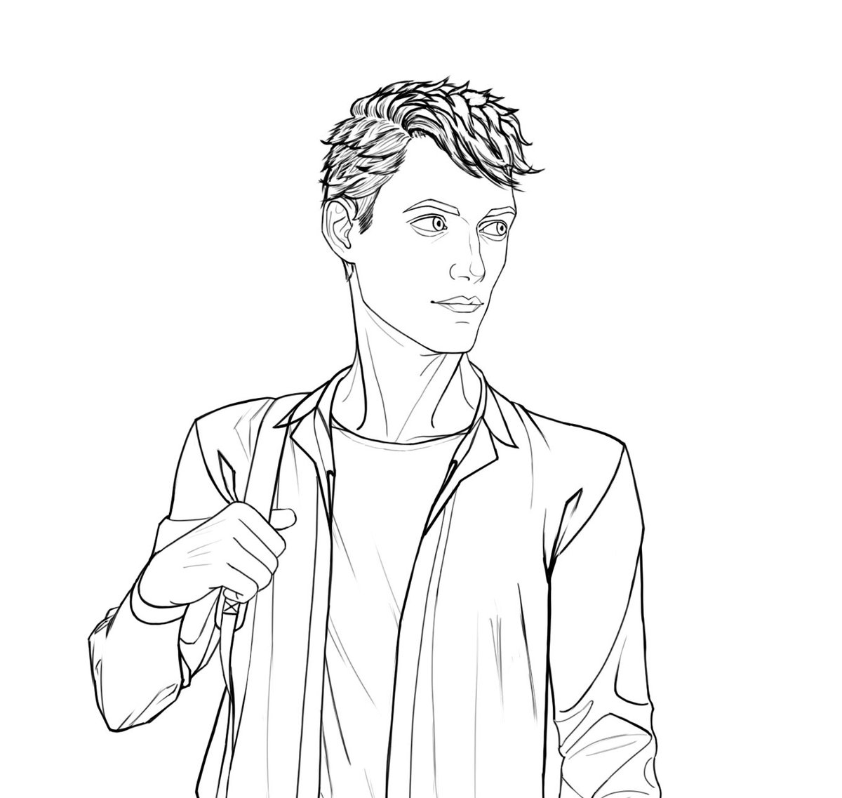 Raheysi's tweet photo. Work in progress✨

#character #drawing #sketch #art #artwork #photoshop #digitaldrawing #digitalpainting #digitalart #digital #digital_art #man #boy #draw #wip #line #man #men https://t.co/mAjRpSOouK