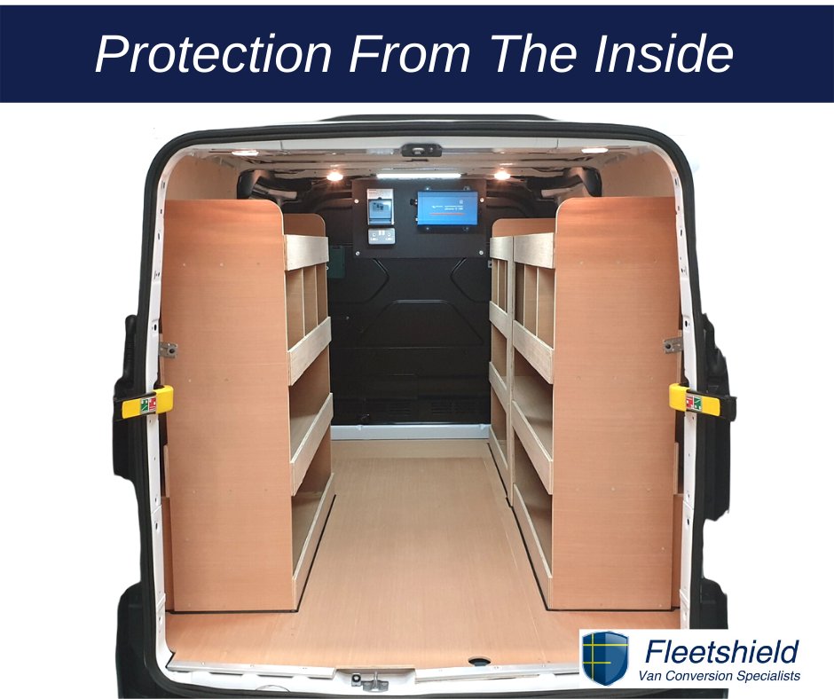 FleetshieldUK's tweet photo. Protection from the inside. #Plylining and #racking for this fleet of housing association vans. https://t.co/00OTkdDlIu