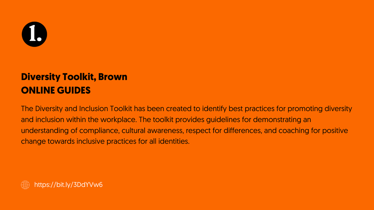 ProgrammeOne's tweet photo. For this week’s learning resource, we’re sharing the Diversity Toolkit created by Brown.

The online guides offer easy and digestible steps to creating a more inclusive working environment and a diverse workforce.

#DiversityandInclusion #diversitymatters #inclusion #programmeone https://t.co/eH4GRcJWIz