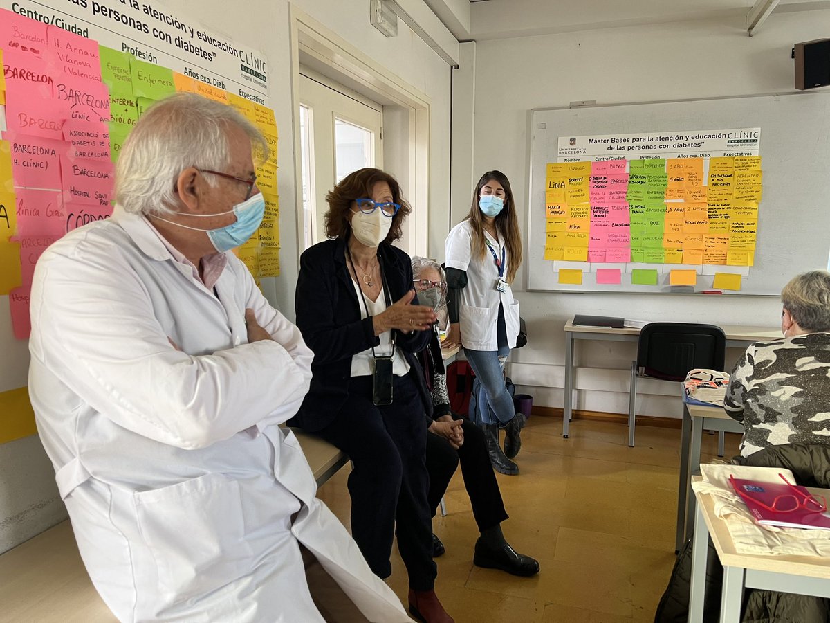 Iniciamos la semana presencial de la VII edición del Máster: Bases para la Atención y Educación para las personas con dianetes. Gran participación y motivación de todas las participantes #masdiubsed <a href="/CampusClinicUB/">Campus Clínic UB</a>
