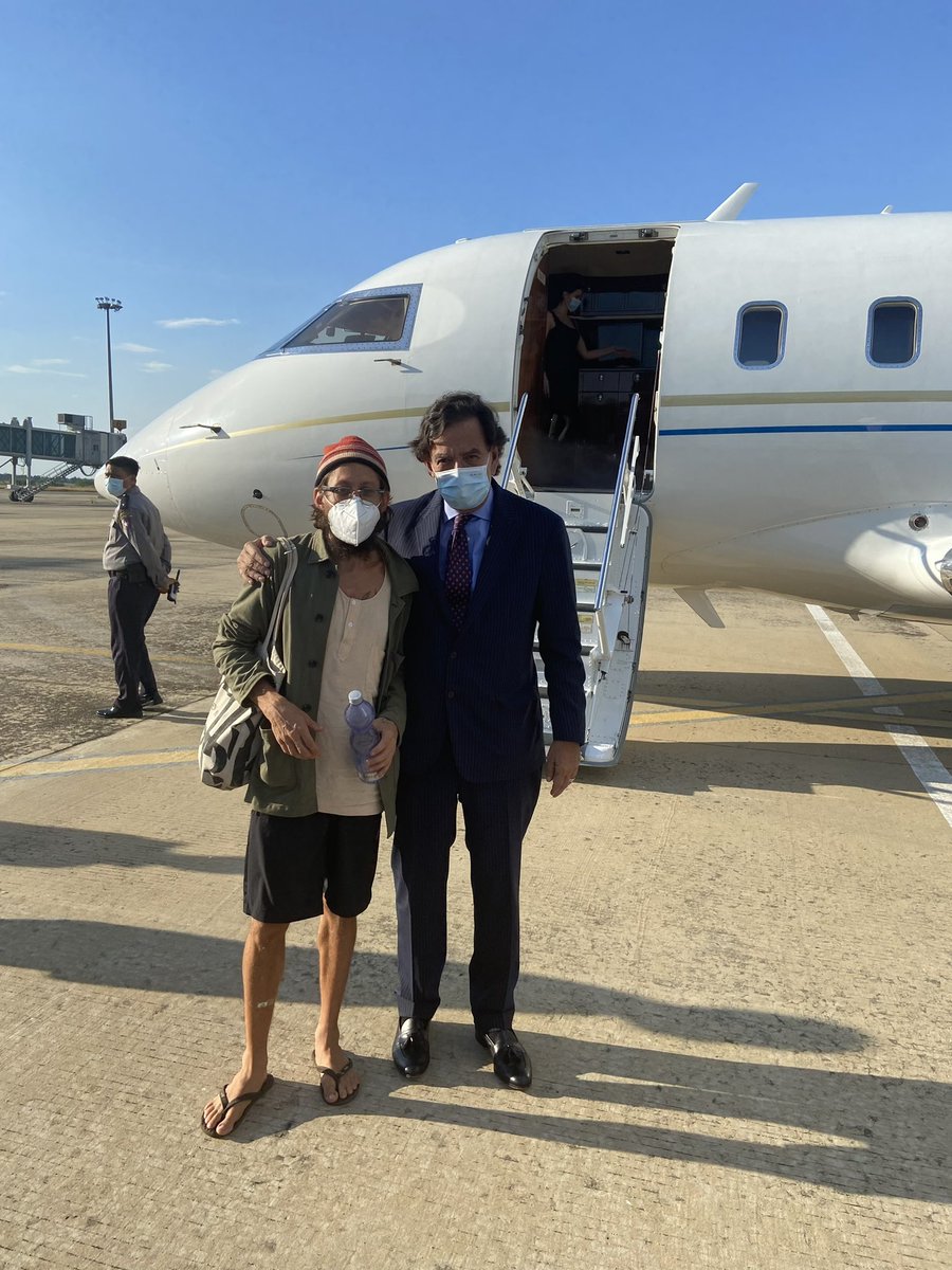 RichardsonCNTR's tweet photo. Governor Bill Richardson and the Richardson Center are thrilled to announce the release of American journalist Danny Fenster from prison in Myanmar. https://t.co/kBGvlY8e1G