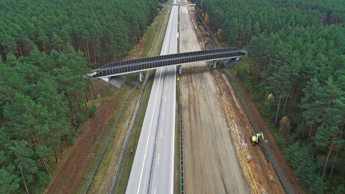 GDDKiA_ZG's tweet photo. Postęp prac przy budowie #A18 odc. między węzłem #Iłowa a granicą województwa #lubuskie. Zakończenie prac planowane jest na koniec 2023 roku. Wartość umowy na roboty to ponad 175 mln zł. Długość odcinka - 16,2 km. @GDDKiA @MI_GOV_PL #DK18 #PBDK #Olszyna #Golnice https://t.co/u2uermBbnx