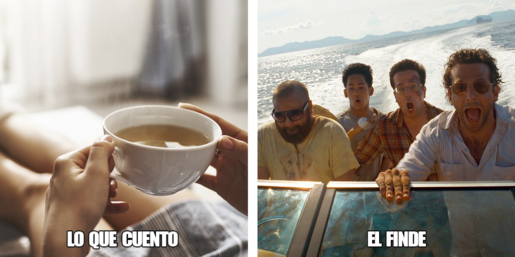 #FelizLunes 
En la ofi cuando me preguntan qué tal el finde