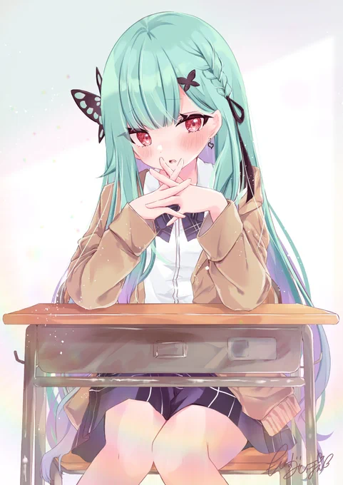 🦋「るしあのこと…ほんとに1番好き?」
 #絵クロマンサー 