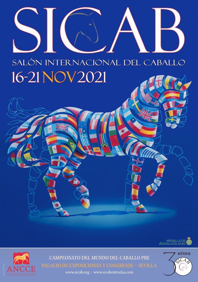 SICABOficial's tweet photo. SICAB 2021 | Premio In Memoriam Rubén Arrabé.
➡️ https://t.co/9jrQ13ZpjT
#SICAB21 #SICABcumple30años #Sevilla #CaballoEspañol #CaballosPRE #PuraRazaEspañola #MorfologicosPRE #FuncionalidadPRE #DomaClasica #Dressage #EquitacionDeTrabajo #AltaEscuela #Amazonas #Enganches https://t.co/DHOgtynuRb